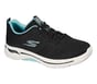 Skechers GO WALK Arch Fit - Unify, BLACK / AQUA, full image number 4