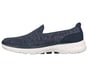 Skechers GOwalk 6 - Grand Horizon, NAVY / WHITE, full image number 5