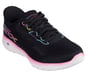 Skechers Slip-ins: GO WALK Joy - Lynzee, BLACK / MULTI, full image number 3