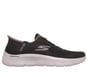 Skechers Slip-ins: GO WALK Flex - Grand Entry, CZARNY / FIOLKOWOROZOWY, full image number 0