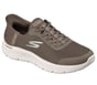 Skechers Slip-ins: GO WALK Flex - Grand Entry, BROWN, full image number 3