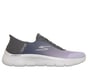 Skechers Slip-ins: GO WALK Flex - Grand Entry, CHARCOAL / LAVENDER, full image number 0