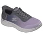 Skechers Slip-ins: GO WALK Flex - Grand Entry, CHARCOAL / LAVENDER, full image number 3