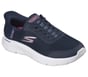 Skechers Slip-ins: GO WALK Flex - Grand Entry, NAVY / PINK, full image number 1