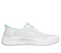 Skechers Slip-ins: GO WALK Flex - Grand Entry, WHITE / MINT, full image number 0