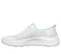 Skechers Slip-ins: GO WALK Flex - Grand Entry, WHITE / MINT, full image number 4