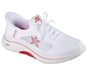 Skechers Slip-Ins: GO WALK Arch Fit 2.0 - July, WHITE / RED / SILVER, full image number 1