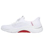 Skechers Slip-Ins: GO WALK Arch Fit 2.0 - July, WHITE / RED / SILVER, full image number 4