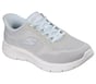 Skechers Slip-ins: GO WALK Flex - Azriel, GRAY / LIGHT BLUE, full image number 3