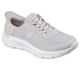 Skechers Slip-ins: GO WALK Flex - Lily Rose, LIGHT GRAY, full image number 3
