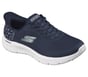 Skechers Slip-ins: GO WALK Flex - Lily Rose, BLEU MARINE, full image number 3