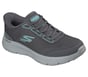 Skechers Slip-ins Waterproof: GO WALK Flex - Mabel, CHARCOAL / TURQUOISE, full image number 3
