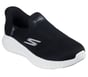 Skechers Slip-ins: GO WALK Now - Anahi, BLACK / WHITE, full image number 3