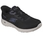 Skechers Slip-ins: GO WALK Joy - Dana, BLACK / BLUE, full image number 3