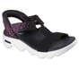 Skechers Slip-ins: GO WALK Massage Fit Sandal - Confetti Sky, BLACK / MULTI, full image number 3