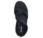 Skechers Slip-ins: GO WALK Massage Fit Sandal - Heather, BLACK / GRAY, full image number 1