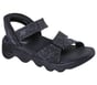 Skechers Slip-ins: GO WALK Massage Fit Sandal - Heather, BLACK / GRAY, full image number 1