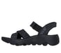 Skechers Slip-ins: GO WALK Massage Fit Sandal - Heather, BLACK / GRAY, full image number 4