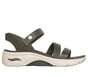 Skechers Slip-ins Martha Stewart: GO WALK Arch Fit 2.0 Sandal - Brilliance, OLIVE, full image number 0
