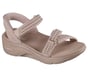 Skechers Slip-ins: GO WALK Arch Fit 2.0 Sandal - Candace, TAUPE, full image number 3