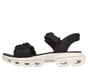 Skechers Slip-ins: GO WALK Glide-Step Bliss Sandal - Becca, BLACK / WHITE, full image number 4