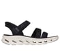 Skechers Slip-ins: GO WALK Glide-Step 2.0 Sandal - Ella, BLACK / WHITE, full image number 0