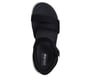 Skechers Slip-ins: GO WALK Glide-Step 2.0 Sandal - Ella, BLACK / WHITE, full image number 1
