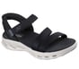Skechers Slip-ins: GO WALK Glide-Step 2.0 Sandal - Ella, BLACK / WHITE, full image number 3