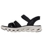 Skechers Slip-ins: GO WALK Glide-Step 2.0 Sandal - Ella, BLACK / WHITE, full image number 4