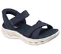 Skechers Slip-ins: GO WALK Glide-Step 2.0 Sandal - Cozy Fit Adrienne, NAVY, full image number 3
