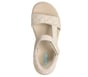 Skechers Slip-ins: GO WALK Glide-Step 2.0 Sandal - Cozy Fit Jada, NATURAL, full image number 1