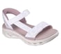 Skechers Slip-ins: GO WALK Glide-Step 2.0 Sandal - Cozy Fit Jada, WHITE / PINK, full image number 3