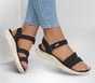 GO WALK Flex Sandal - Victoria, NOIR / BLANC, full image number 1