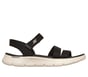 GO WALK Flex Sandal - Victoria, BLACK / WHITE, full image number 0