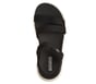 GO WALK Flex Sandal - Victoria, BLACK / WHITE, full image number 1