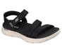 GO WALK Flex Sandal - Victoria, BLACK / WHITE, full image number 3