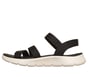 GO WALK Flex Sandal - Victoria, BLACK / WHITE, full image number 4