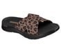 GO WALK Flex Sandal - Kat, BLACK / LEOPARD, full image number 3
