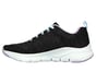 Skechers Arch Fit - Comfy Wave, BLACK / LAVENDER, full image number 5