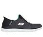 Skechers Slip-ins: Summits - Dazzling Haze, BLACK / TURQUOISE, full image number 0