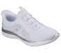 Skechers Slip-ins: Summits - Sweet Stitch, WHITE / SILVER, full image number 3