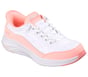 Skechers Slip-ins: Contour Foam - Cozy Fit, WHITE / CORAL, full image number 3