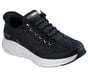 Skechers Slip-ins: Contour Foam - Cozy Fit Golden Hour, BLACK / ROSE GOLD, full image number 3