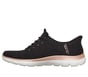 Martha Stewart Skechers Slip-ins: Arch Fit Summits - Soft Shimmer, BLACK / ROSE GOLD, full image number 4