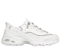Skechers Slip-ins: D'Lites - Main Stage, WHITE / SILVER, full image number 0