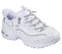 Skechers Slip-ins: D'Lites - Main Stage, WHITE / SILVER, full image number 3