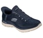 Skechers Slip-ins: Arch Fit Summits - Luxe Leopard, NAVY / SILVER, full image number 1