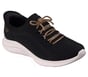 Skechers Slip-ins: Ultra Flex 4.0 - Cosmic Diamonds, BLACK / ROSE GOLD, full image number 3