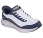 Skechers Slip-ins: Contour Foam - Cozy Fit Soft Legacy, WHITE / NAVY, full image number 3