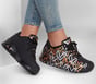 Skechers x JGoldcrown: UNO - Metallic Love, BLACK / GOLD, full image number 1